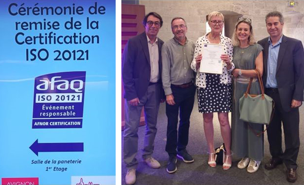 Cérémonie de remise de la certification ISO 20121 (octobre 2025)